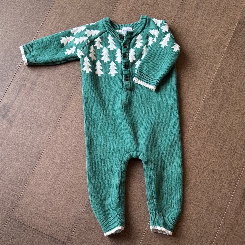 Green Knitted 18-24 Month Onesie